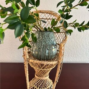 Vintage Mini Boho Wicker Chair